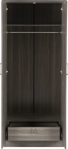 Image: 7169 - Lisbon 2 Door Wardrobe - Grain